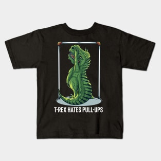 T-Rex Hates Pull Ups Kids T-Shirt